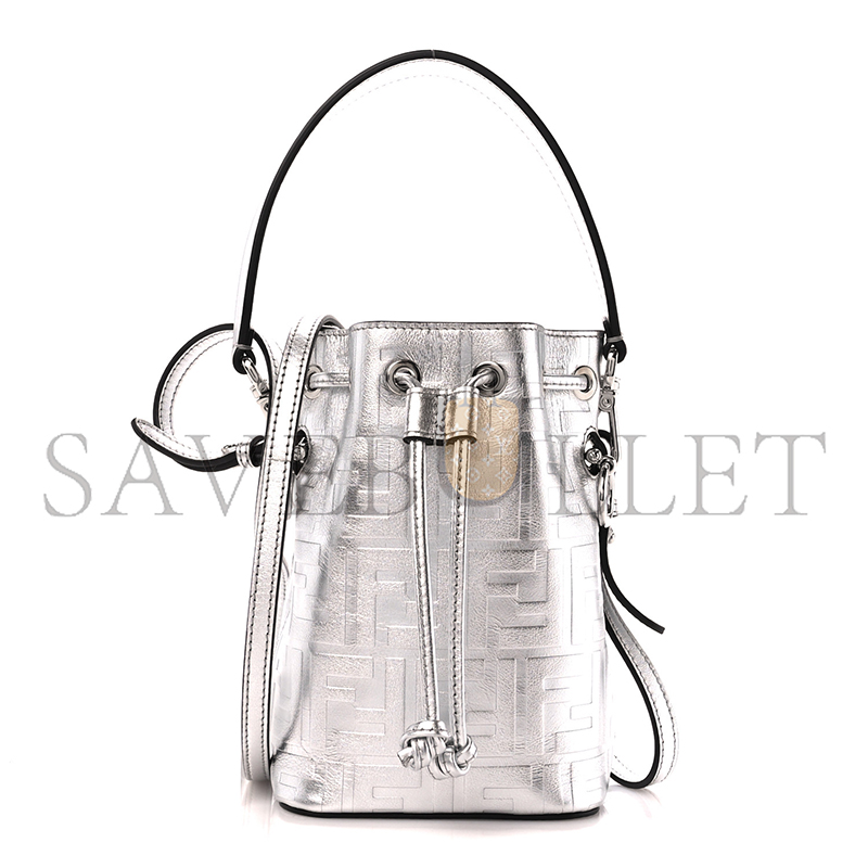 FENDI MON TRESOR LAMINATED LEATHER BAG (18*12*10cm)